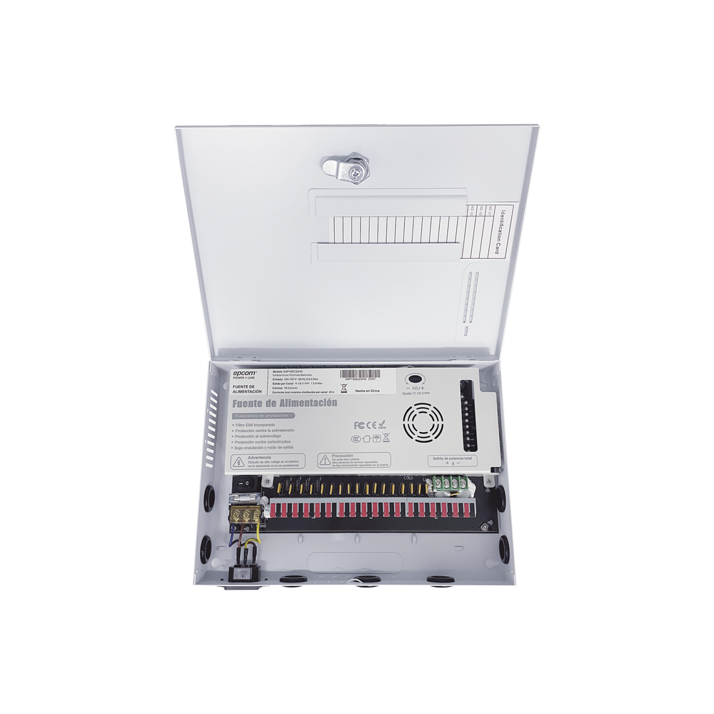 Fuente / 11-15 V / 18 canales / 20 A / Alta tecnología en seguridad / Doble ventilador / Hasta 1.8 Amperes por Salida / Filtro de ruido por canal / Diseño de alta gama. - Imagen 4