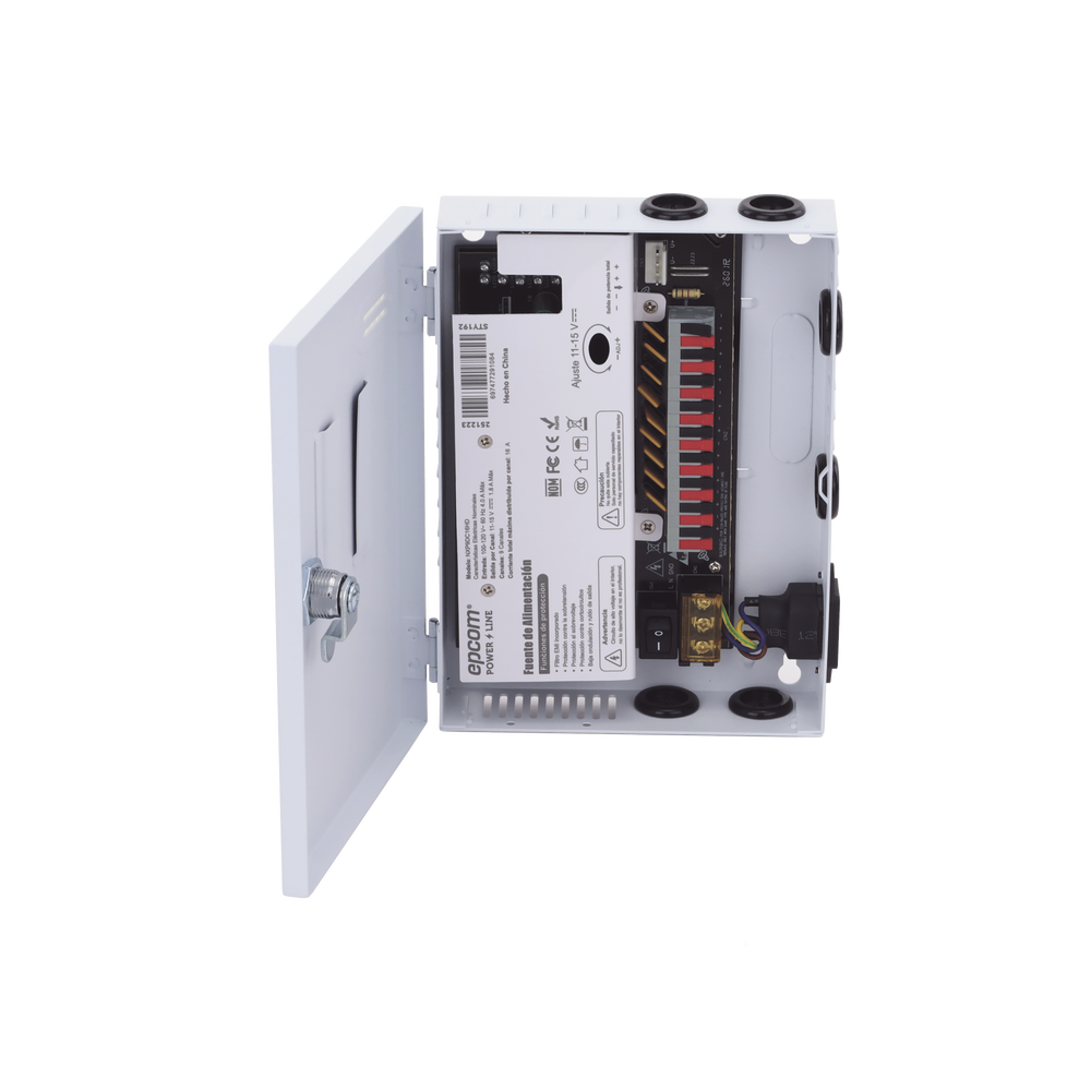 Fuente / 11-15 V / 9 canales / 16 A / Alta tecnología en seguridad / Doble ventilador / Hasta 1.8 Amperes por Salida / Filtro de ruido por canal / Diseño de alta gama. - Imagen 12