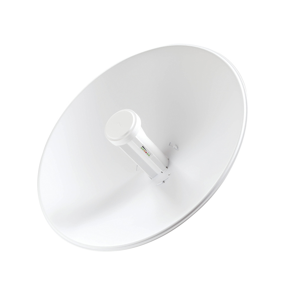 PowerBeam airMAX M5, larga distancia, frecuencia 5 GHz (5170-5875 MHz) con antena tipo plato de 25 dBi