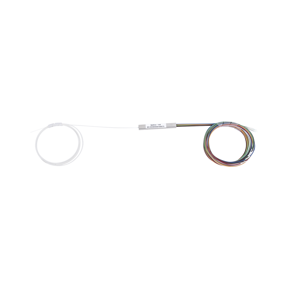 Splitter (Divisor Óptico) Tipo PLC, de 1x8, para Fusión (Sin Conectores)