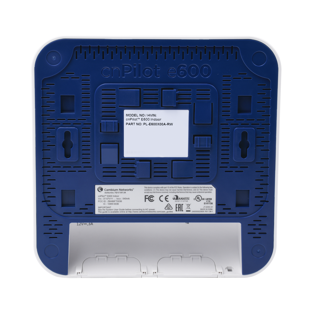 Access Point WiFi cnPilot e600 Indoor para alta cobertura y densidad de usuarios, Doble Banda, Wave 2, MU-MIMO 4X4, antena Beamforming Omnidireccional, hasta 512 clientes - Imagen 3
