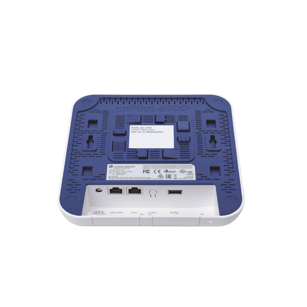 2.13 Gbps / Access Point cnPilote e600 Indoor / Alta cobertura y estable en ambiente saturados usuarios / Doble banda/ MU-MIMO 4X4 / Antena Omnidireccional / 512 Usuarios - Imagen 4