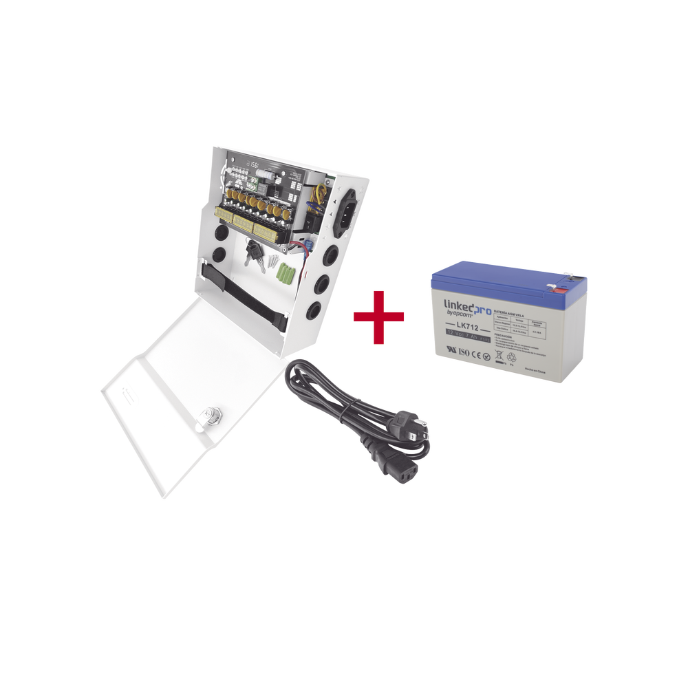 Kit / Fuente PLK12DC8ABK + Batería incluída LK712