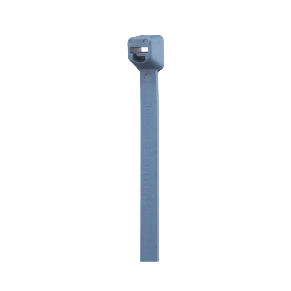 Cincho Pan-Ty™ 203mm Largo x 3.4mm ancho, Intermedio de Nylon 6.6 y Metal Detectable, Color Azul. 100 Piezas.