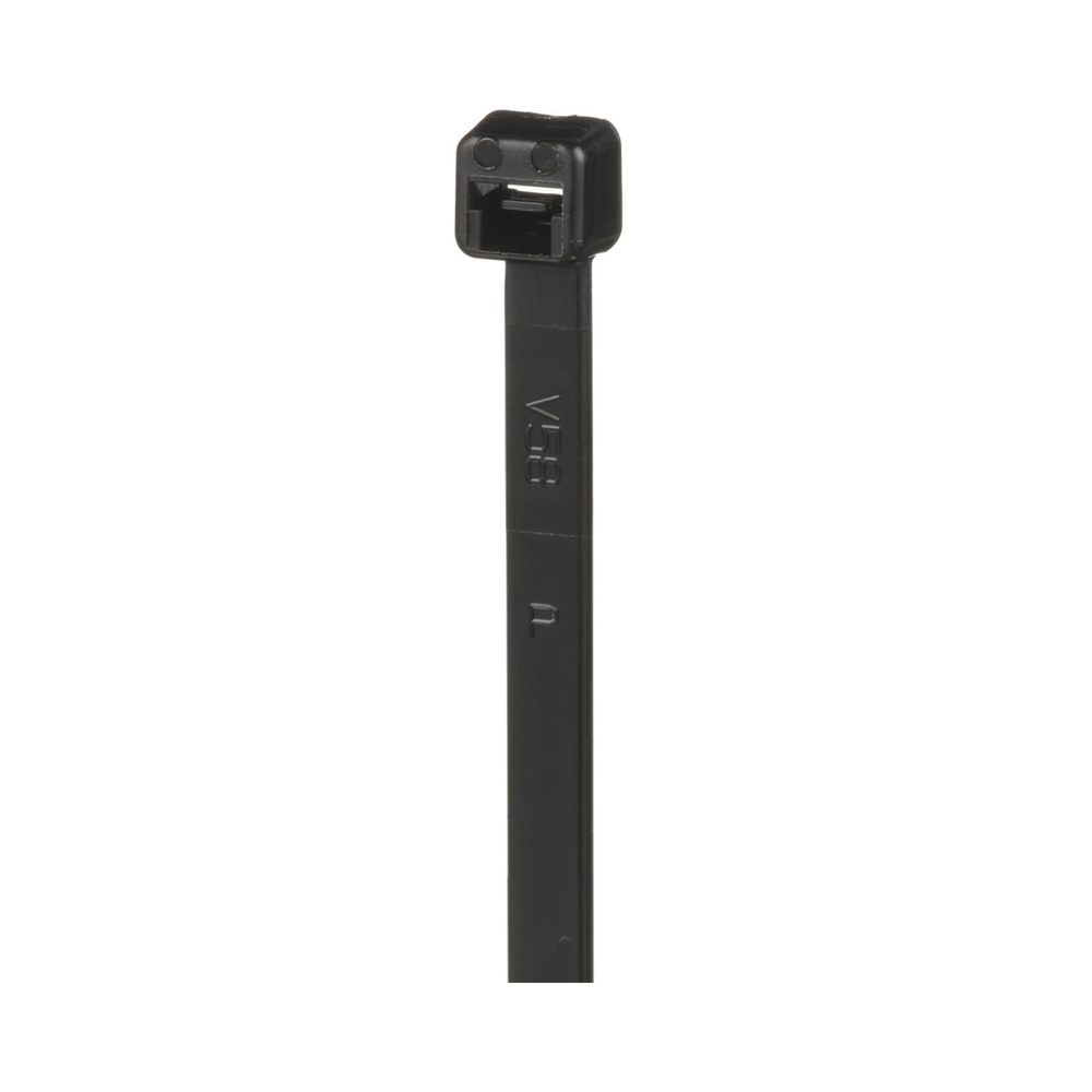Cincho de Nylon 6.6 de Bloqueo, 188 mm largo x 4.8mm ancho, Color Negro, Exterior Resistente a Rayos UV, Paquete de 1000pz - Imagen 3