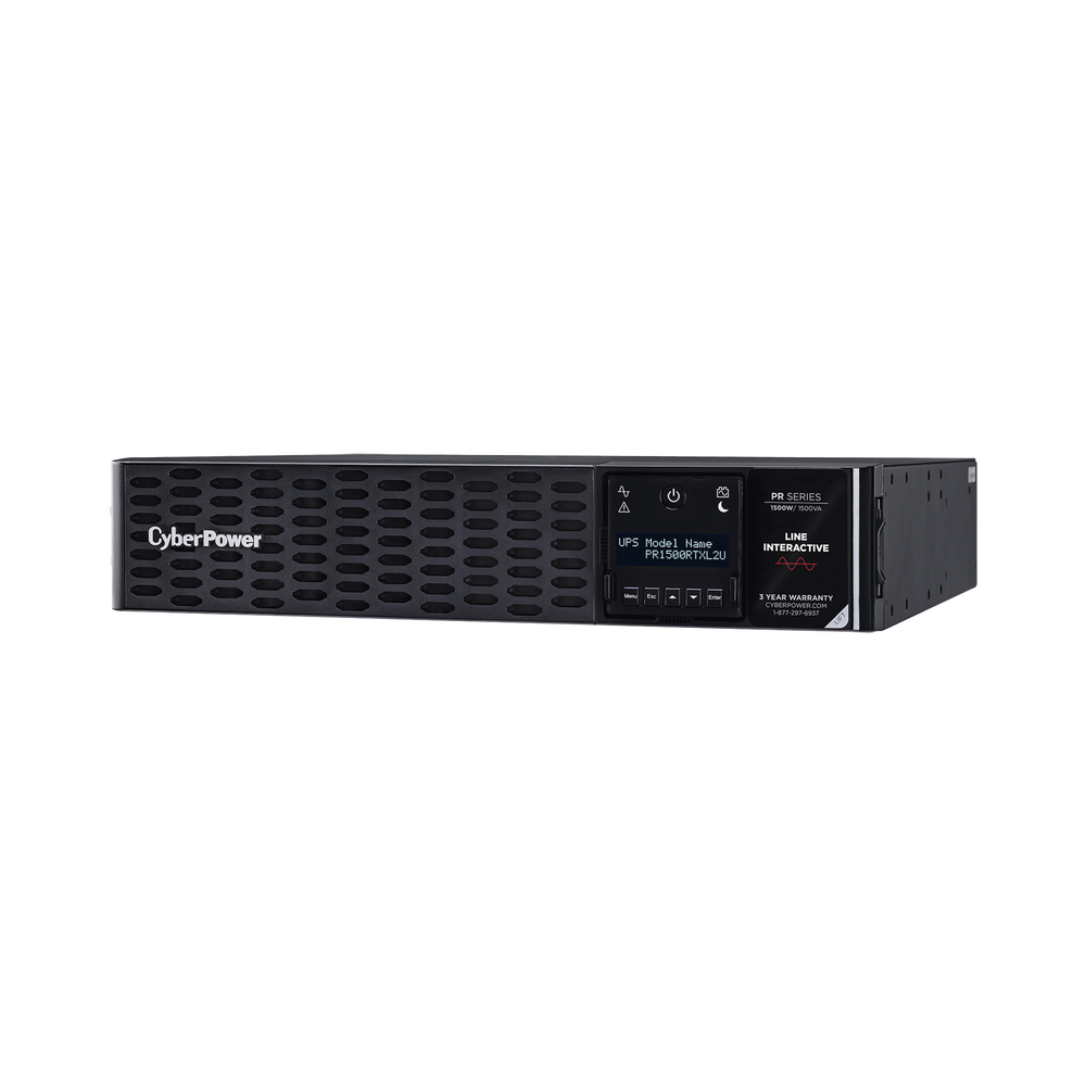 UPS de 1500 VA/1500 W, Topología Línea Interactiva, Entrada 120 Vca NEMA 5-15P, Onda Senoidal Pura, Torre o Rack 2 UR, Con 8 Tomas NEMA 5-15R - Imagen 3