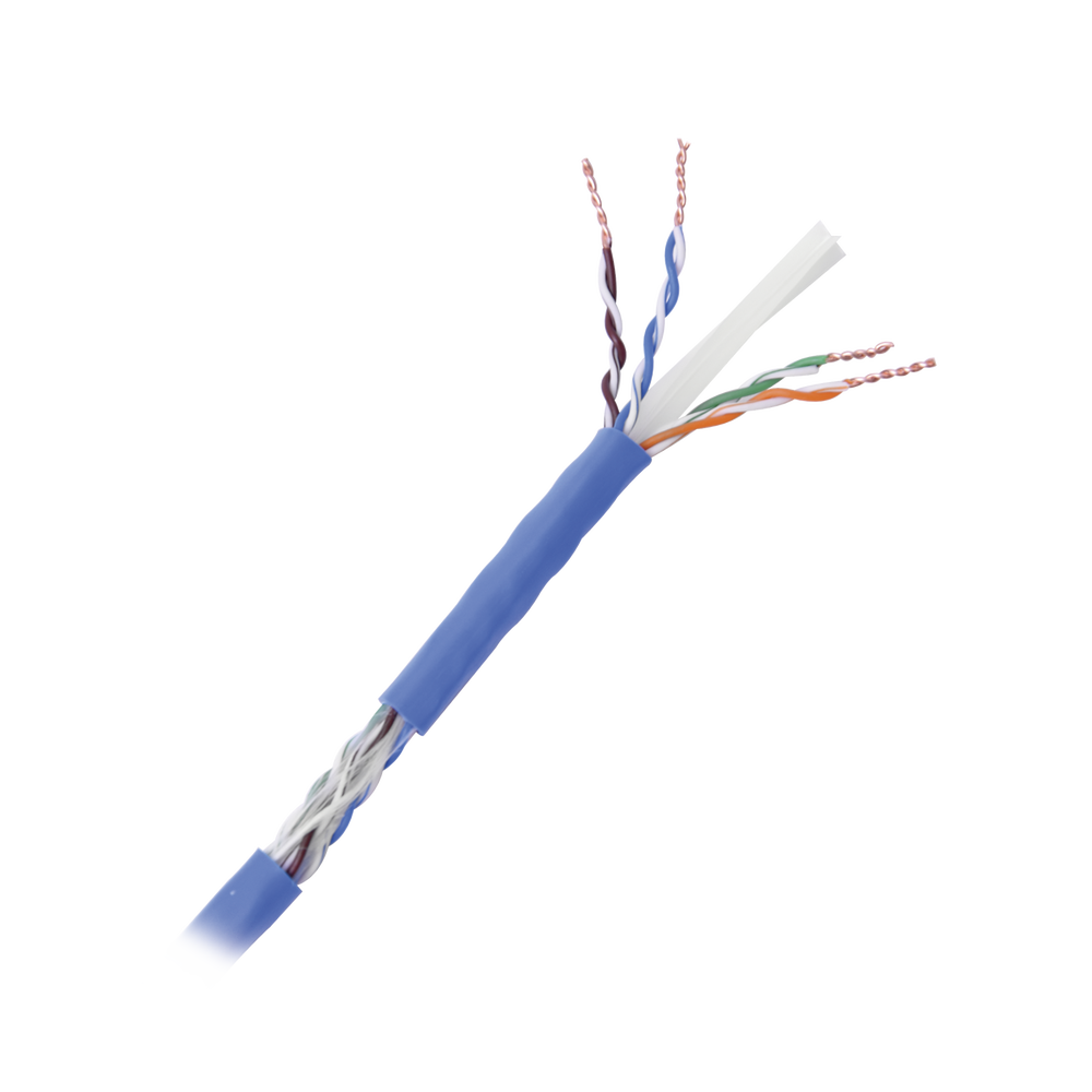 Bobina de Cable de 305 Metros (1000 Pies) Cat6+, CM, Calibre 23 Alto Rendimiento, ETL, UL, Color Azul, Super Flexible, para Aplicaciones de Video Vigilancia, Video HD, y Redes de Datos. Uso Interior. - Imagen 3