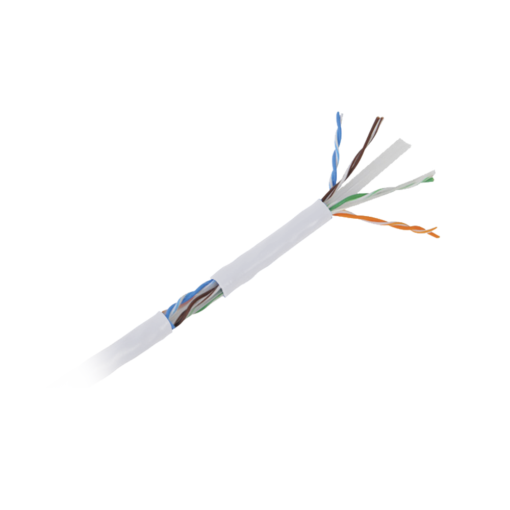 Bobina de Cable UTP de 305 Metros (1000 Pies) Cat6 Aleación de Cobre y Aluminio (CCA), Color Blanco, Uso Exclusivo Interior - Imagen 4