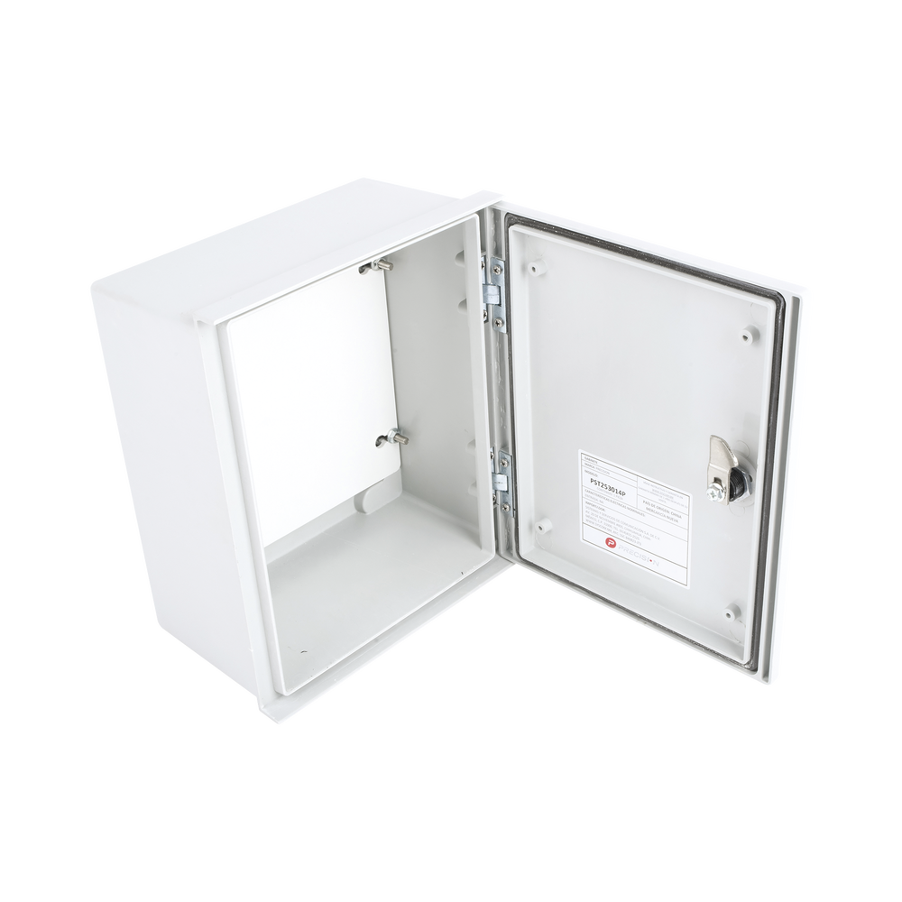 Gabinete de Poliéster IP65 Uso en Intemperie (250 x 300 x 140 mm) con Placa Trasera Interior de Plástico (Incluye Chapa y Llave). - Imagen 5