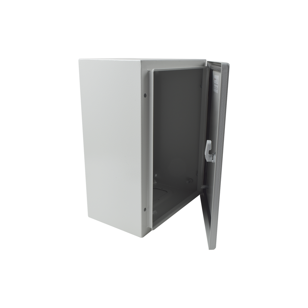 Gabinete de Acero IP66 Uso en Intemperie (300 x 400 x 200 mm) con Placa Trasera Interior de Metal y Compuerta Inferior Atornillable (Incluye Chapa y Llave T). - Imagen 4