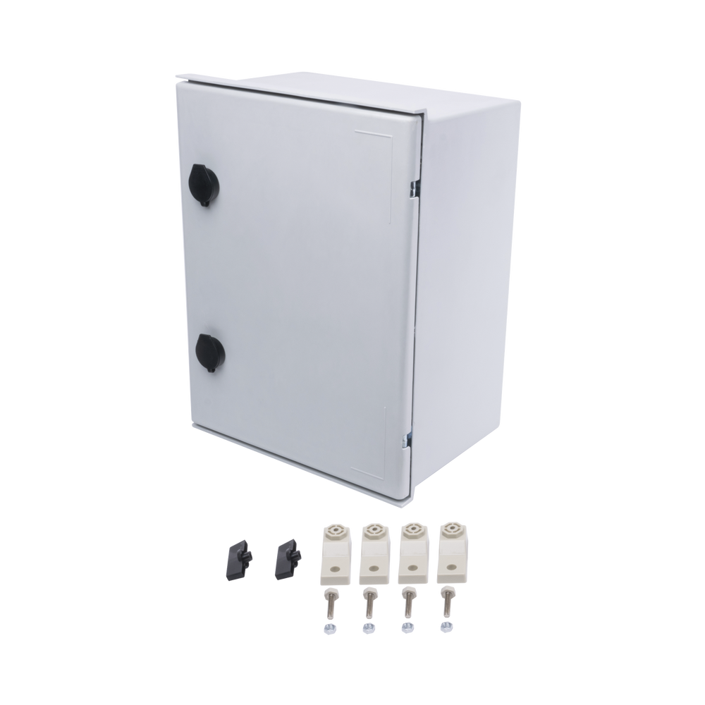 Gabinete de Poliéster IP65 Uso en Intemperie (300 x 400 x 200 mm) con Placa Trasera Interior de Plástico (Incluye Chapa y Llave). - Imagen 9