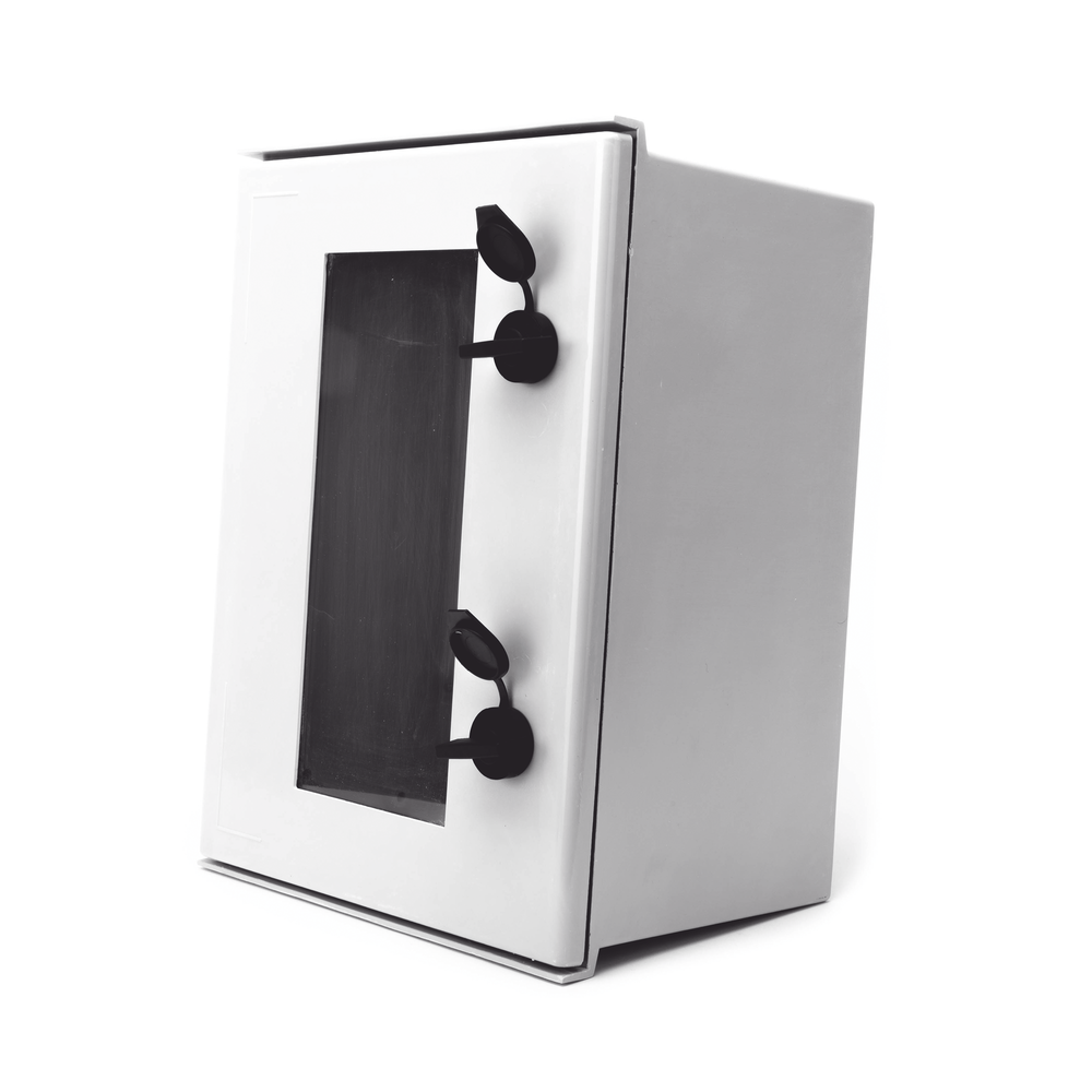 Gabinete de Poliéster IP65 Puerta Transparente, Uso en Intemperie (300 x 400 x 200 mm) con Placa Trasera Interior de Plástico (Incluye Chapa y Llave). - Imagen 5