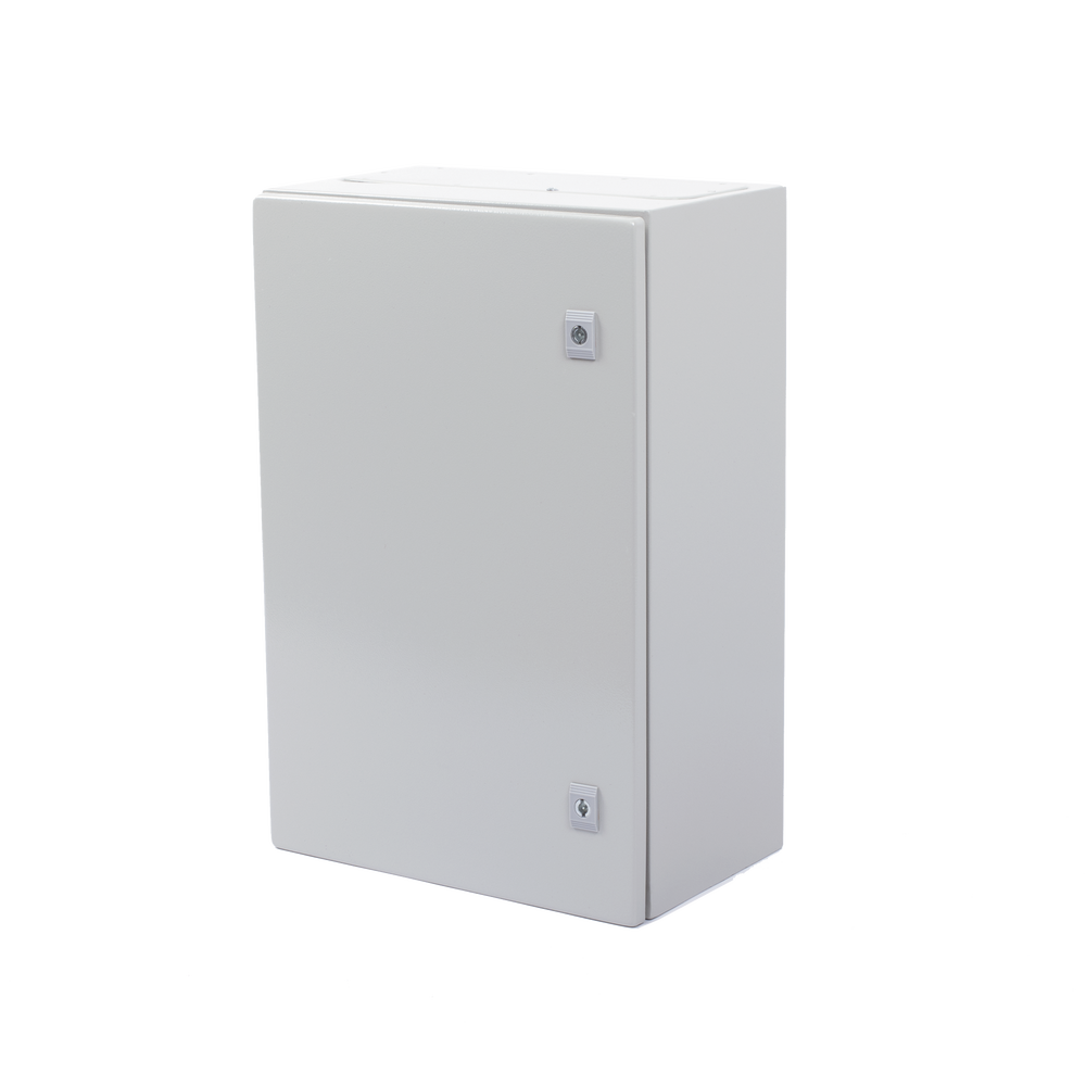 Gabinete de Acero IP66 Uso en Intemperie (400 x 600 x 250 mm) con Placa Trasera Interior Metálica y Compuerta Inferior Atornillable (Incluye Chapa y Llave T). - Imagen 4