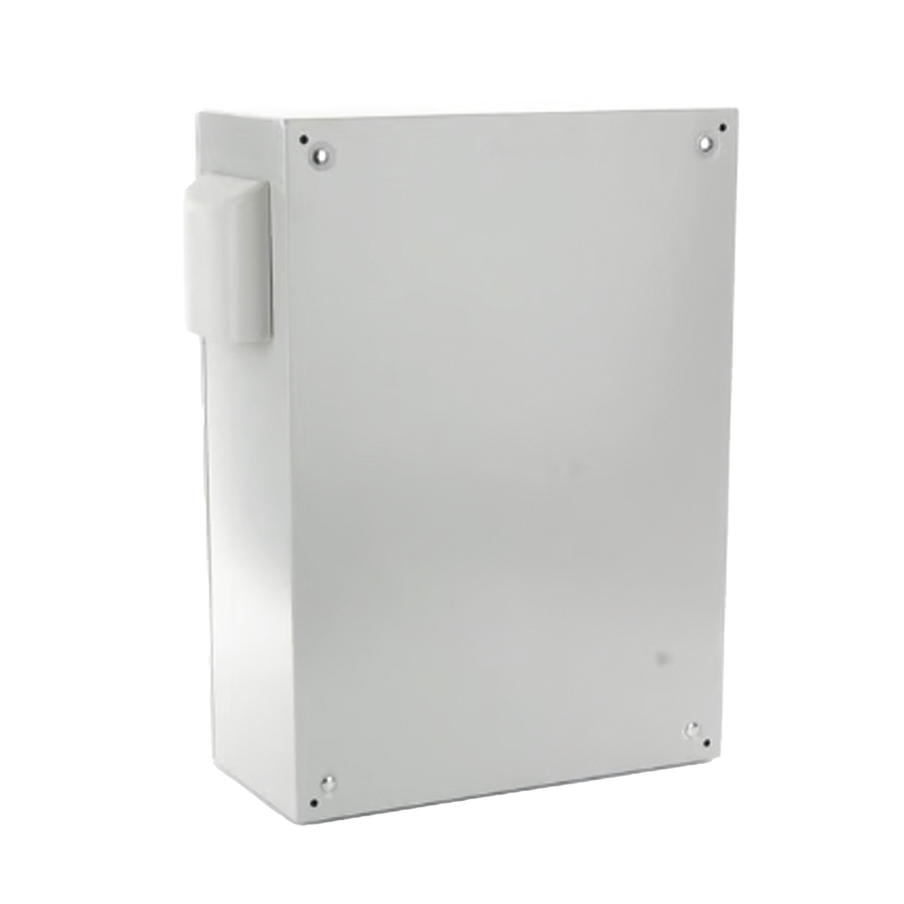 Gabinete Ventilado de Acero IP55 Uso en Exterior (400 x 600 x 250 mm) con Placa Trasera Interior Metálica y Compuerta Inferior Atornillable. Incluye Ventilador, Ventilas, filtros, Chapas y Llave T. - Imagen 3