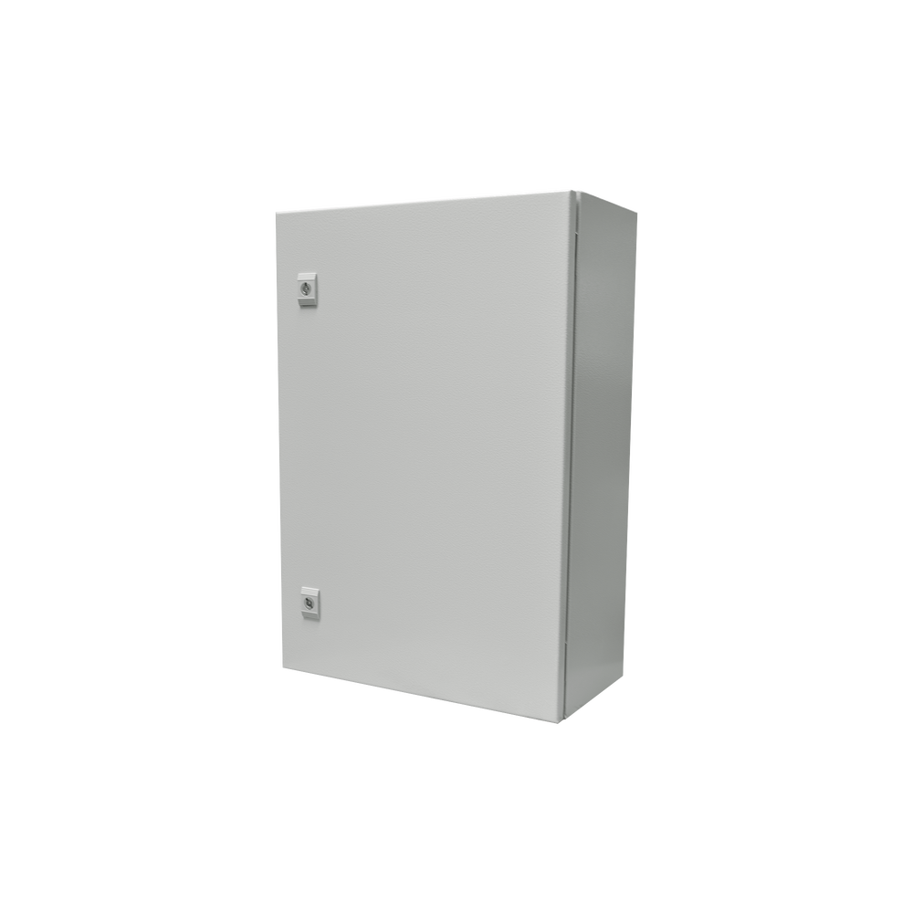 Gabinete de Acero IP66 Uso en Intemperie (500 x 700 x 250 mm) con Placa Trasera Interior Metálica y Compuerta Inferior Atornillable (Incluye Chapa y Llave T). - Imagen 3