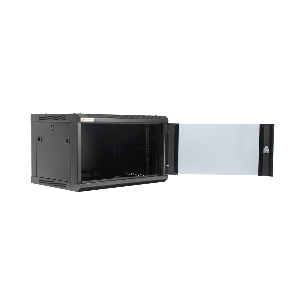 Gabinete PRECISION, Con Puerta de Cristal Templado, de 19in, 6UR, 450mm de Profundidad, Color Negro - Imagen 3