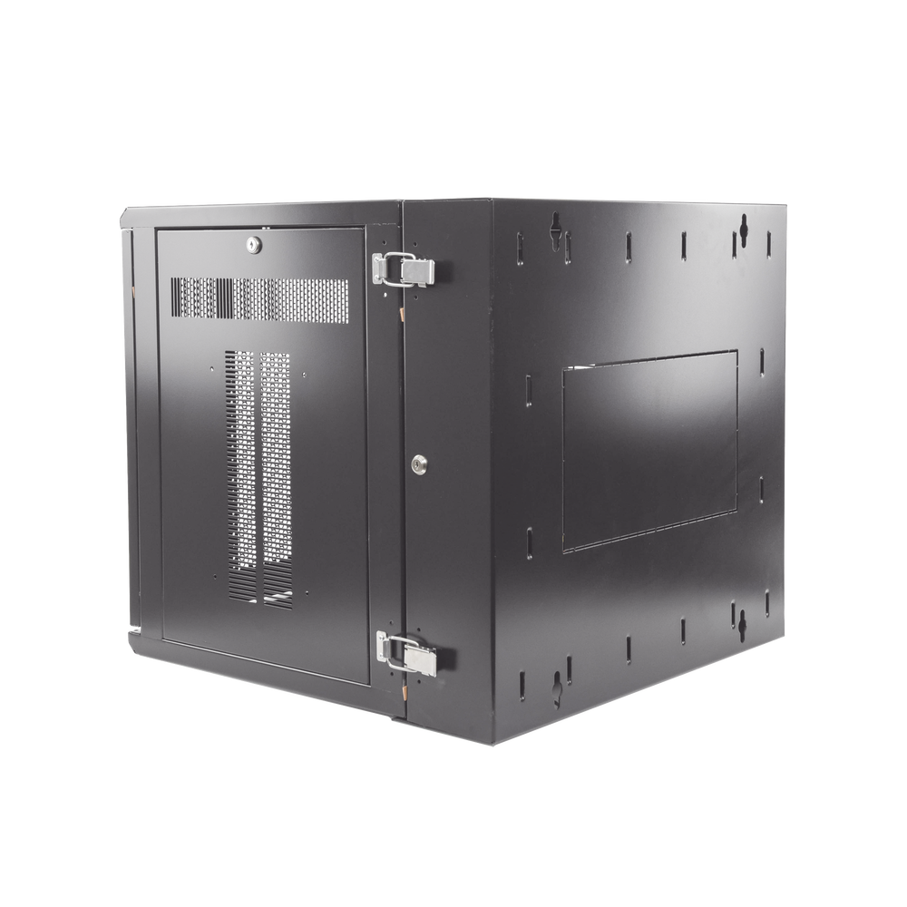 Gabinete PanZone de Montaje en Pared, de 19in, Puerta Ventilada, 12 UR, 635mm de Profundidad, Color Negro - Imagen 4