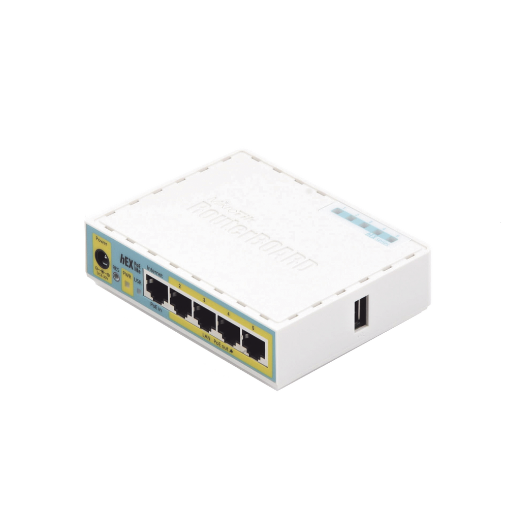 (hEX PoE LITE) RouterBoard, 5 Puertos Fast Ethernet, 4 con PoE Pasivo, 1 Puerto USB - Imagen 3
