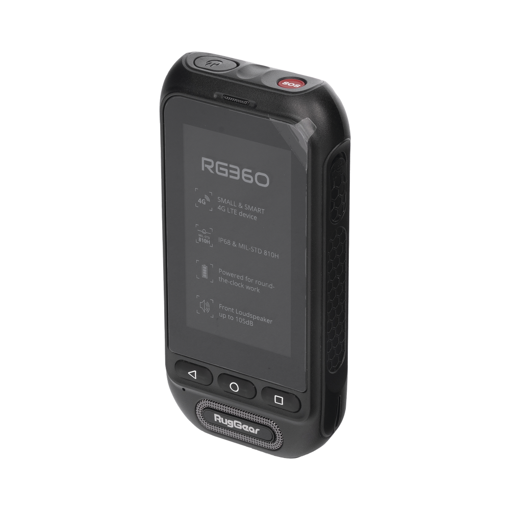 Radio PoC LTE RugGear RG360 / Altavoz 2W 105 dB / 3GPP Mission-Critical PTT / IP68 y MIL-STD-810H / Batería Extraíble 3000 mAh / 197 g / Multi APN - Imagen 4