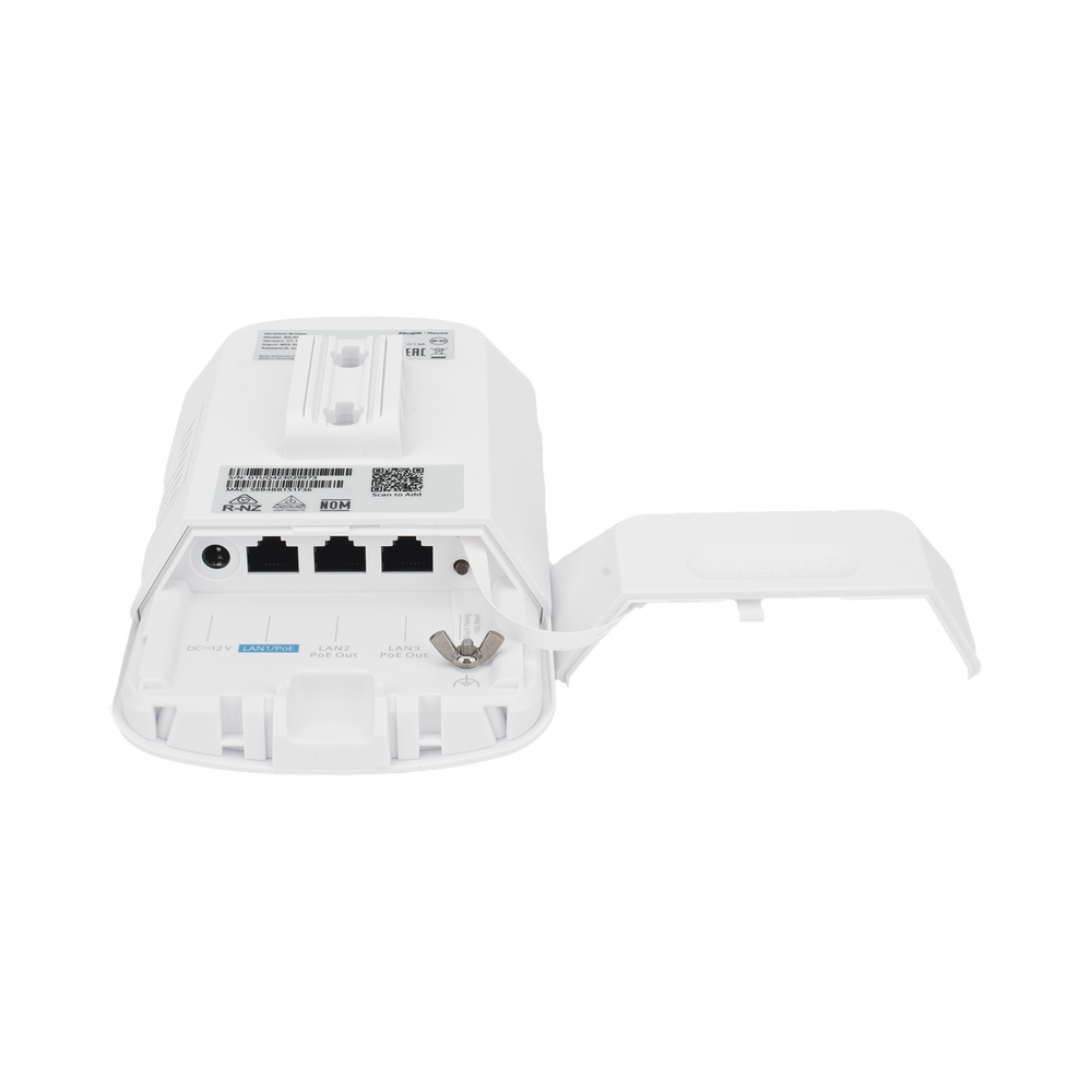 CPE Puente Inalámbrico Punto a Punto / Wi-Fi 5 802.11ac Wave2 867 Mbps / Antena 13 dBi MIMO 2x2 / 2 Puertos PoE Out 802.3AF / Enlace 3 km (1.86 mi) / IP55 Exterior / Ruijie Reyee - Imagen 5