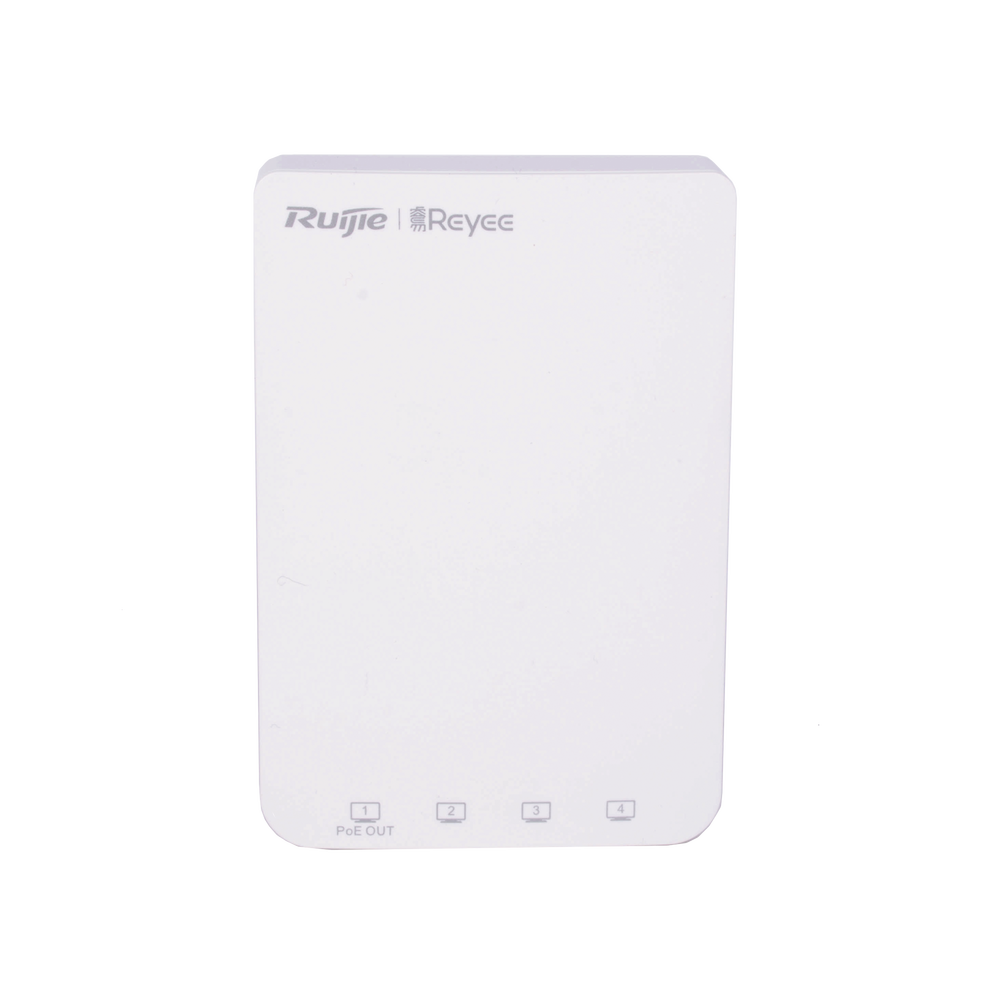 Punto de Acceso Wall Plate Wi-Fi 5 / 1267 Mbps Doble Banda / 802.11ac Wave 2 MU-MIMO 2x2 / 5 Puertos Gigabit / 1 Puerto PoE Out / Mesh / Beamforming / Gestión Cloud Gratuita