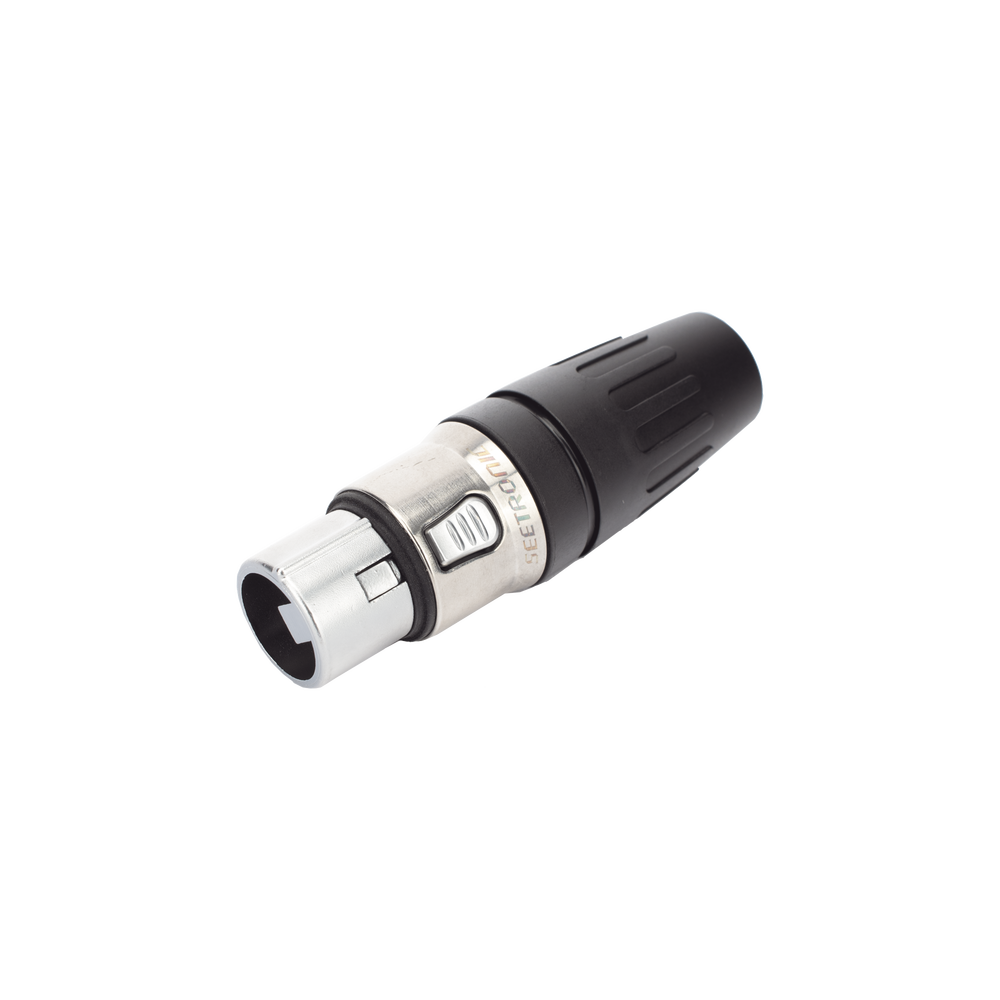 Conector hembra XLR de 3 núcleos con carcasa de acero inoxidable y contactos chapados en oro - Imagen 9