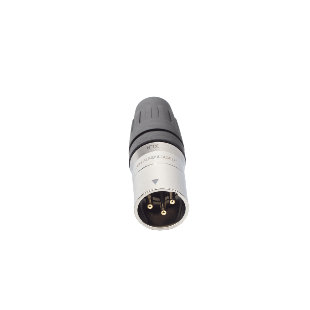 CONECTOR MACHO XLR DE 3 NÚCLEOS CON CARCASA DE ACERO INOXIDABLE Y CONTACTOS CHAPADOS EN ORO - Imagen 10