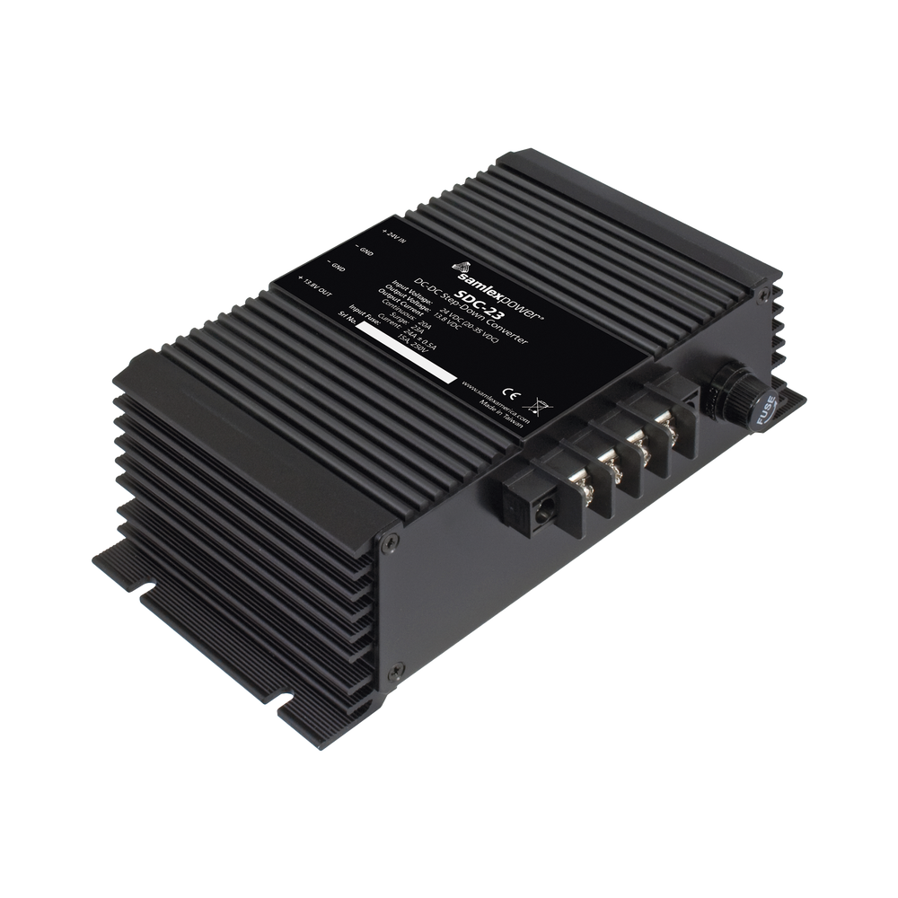 Convertidor de CD-CD, Entrada 20-35 Vcc, Salida: 13.8 Vcc 20 Amp Continuos