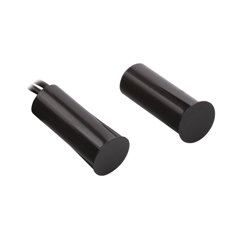 Contacto Magnético de Empotrar para Puertas y Ventanas / GAP 19 mm / Color Café / 12VCC