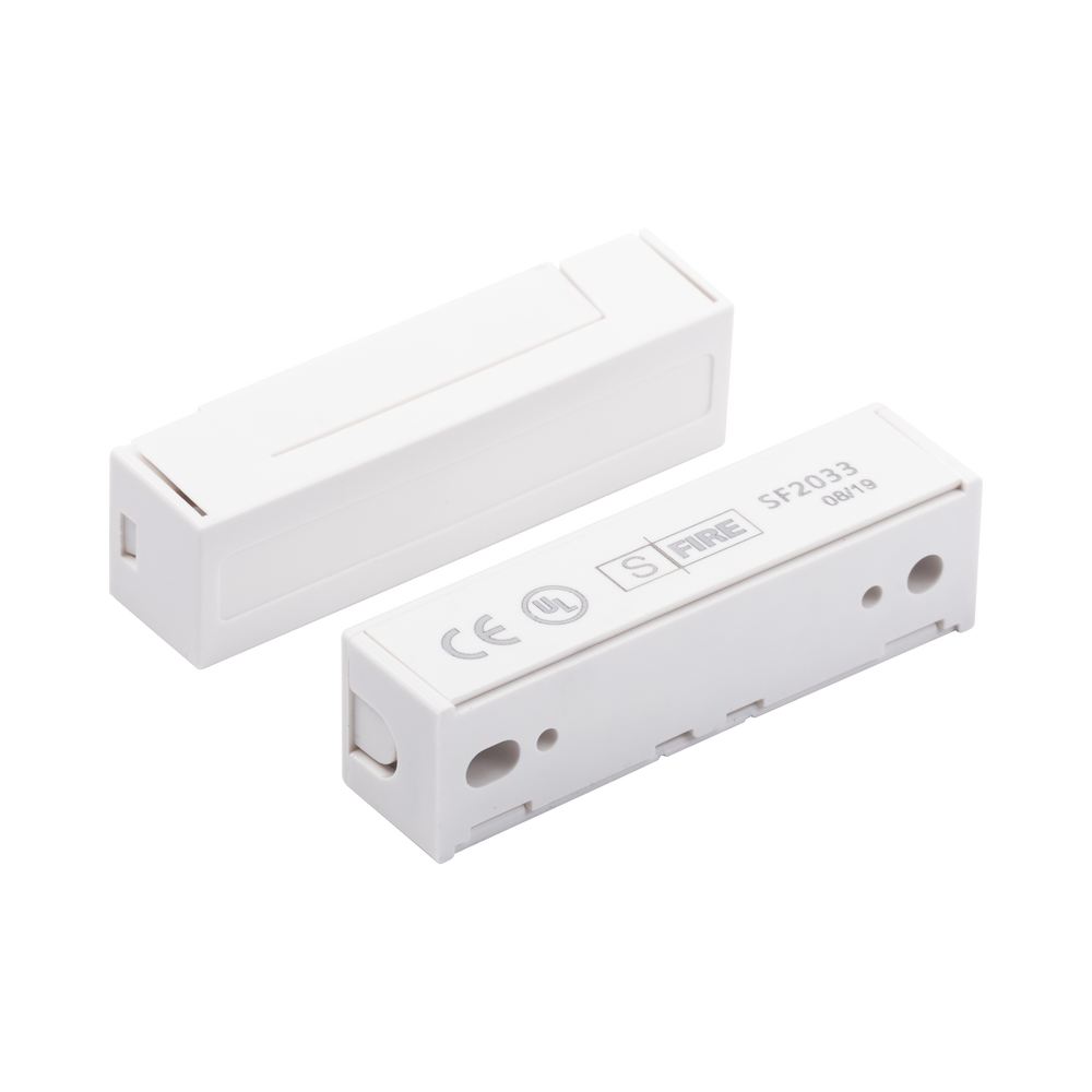 Contacto Magnético para Puertas y Ventanas / GAP 30 mm (1.18 in) / Blanco / Switch NC / 12 VCC