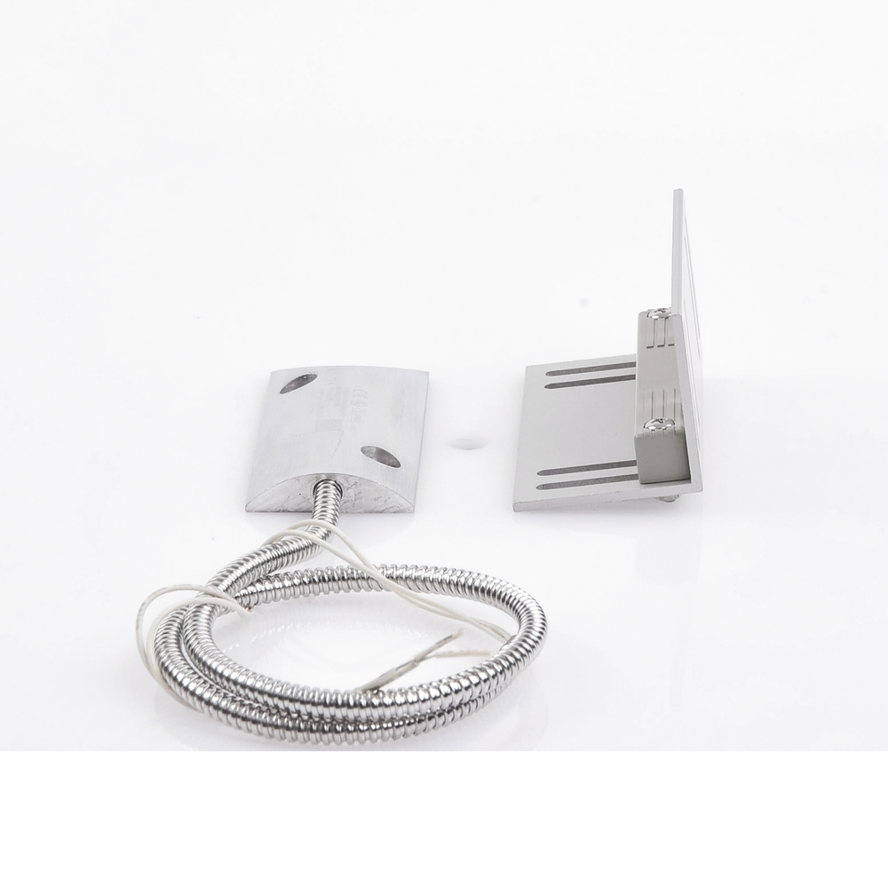 Contacto Magnético para Piso Uso Rudo / GAP 75 mm (3 in) / Cable Blindado 55 cm / Placa de Montaje en L / 12 VCC - Imagen 5