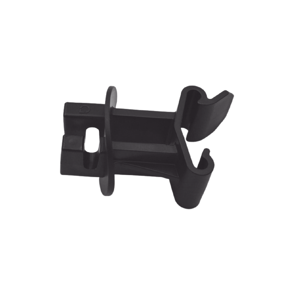 Aislador CLIP para Cerca Electrificada / Poste Tipo T / Resinas Virgenes de Alta Calidad / Proteccion UV e Intemperismo