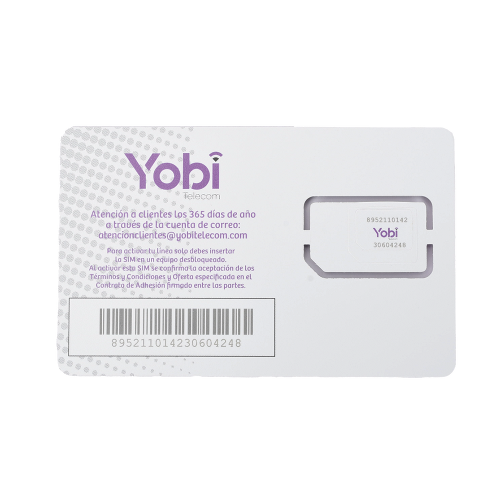 SIM Yobi para dispositivos móviles 3G/4G con recarga de 1GB cada mes durante 1 año de servicio (solo datos) - Imagen 3