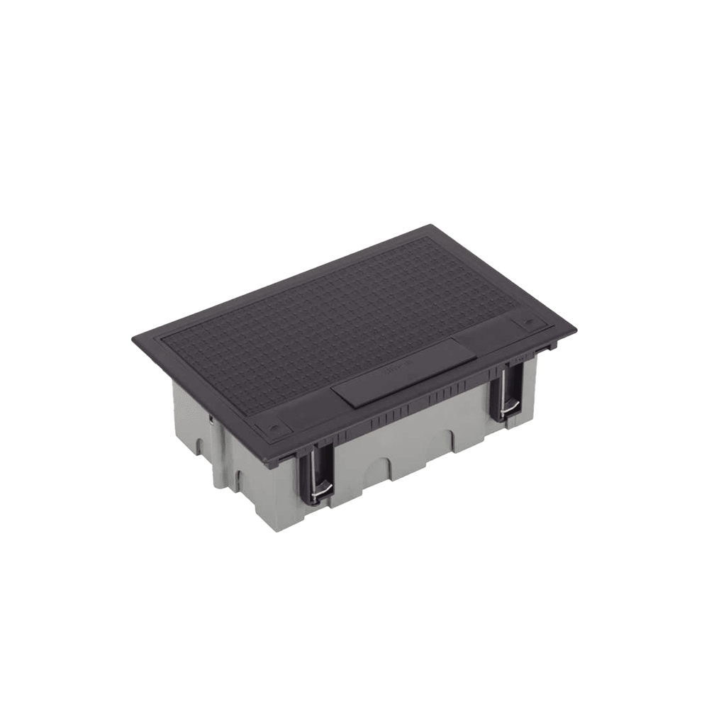 Caja Para Instalación en Piso Falso para Voz, Datos o Contactos Eléctricos / Capacidad para 4 Módulos / Espacio Embellecedor en la Tapa / Profundidad Ajustable de 90 a 120 mm (3.54 a 4.72 pulgadas) / Los Módulos se Adquieren Aparte / (SF410/14CY) - Imagen 2
