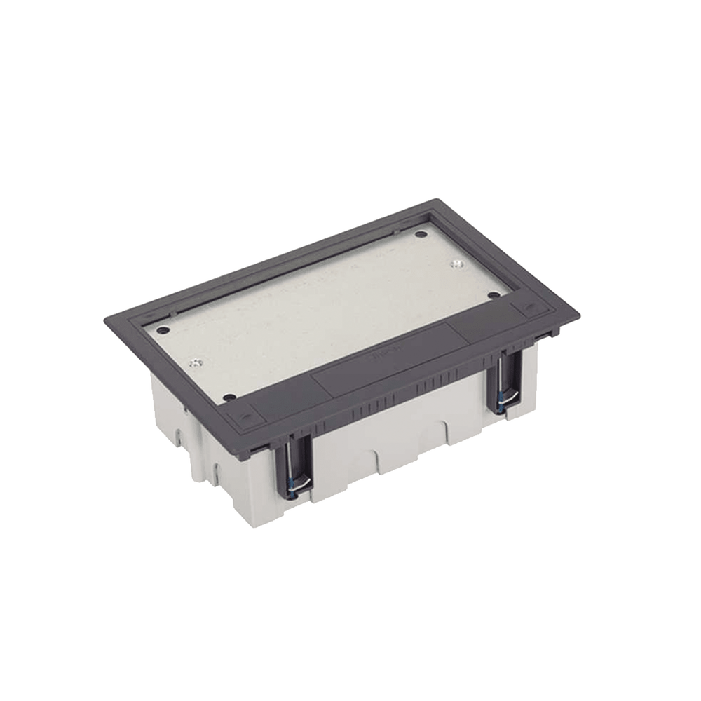 Caja Para Instalación en Piso Falso para Voz, Datos o Contactos Eléctricos / Capacidad para 4 Módulos / Espacio Embellecedor en la Tapa / Profundidad Ajustable de 90 a 120 mm (3.54 a 4.72 pulgadas) / Los Módulos se Adquieren Aparte / (SF410/14CY) - Imagen 3