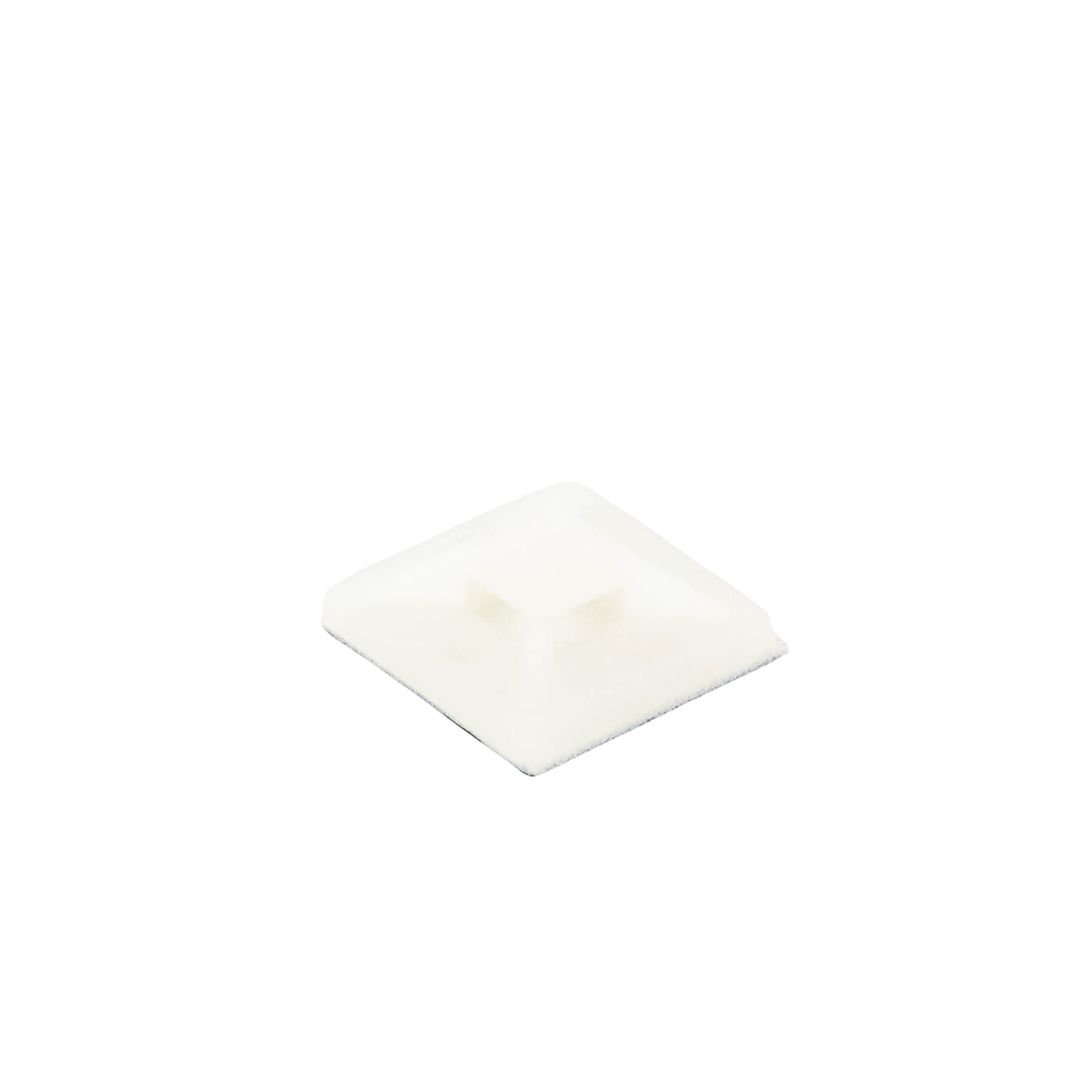 Montaje-Sujetador Adhesivo STRONGHOLD de 4 Vías de 1" x 1" x 1/4", Color Natural, Nylon 6.6 Retardante de Llamas V-2, Paquete de 100pz - Imagen 2