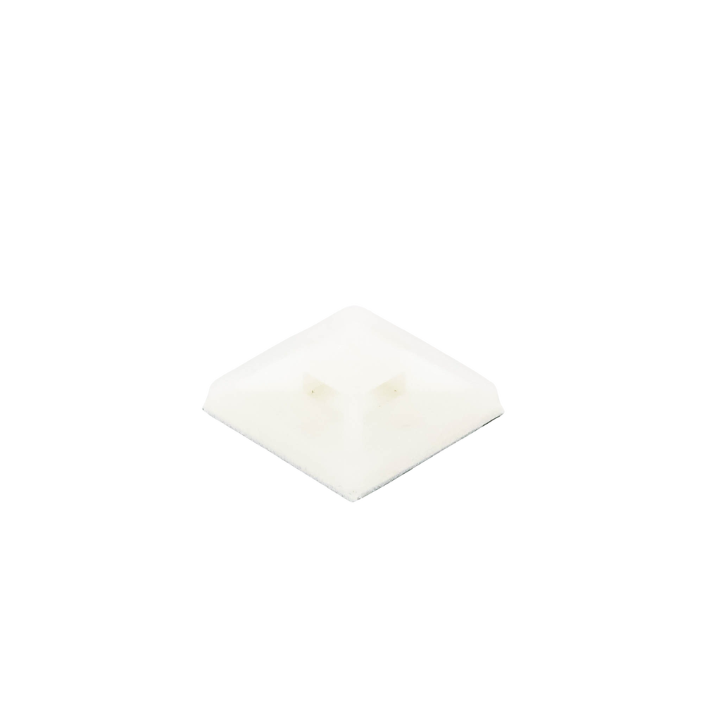 Montaje-Sujetador Adhesivo STRONGHOLD de 4 Vías de 1" x 1" x 1/4", Color Natural, Nylon 6.6 Retardante de Llamas V-2, Paquete de 100pz - Imagen 4