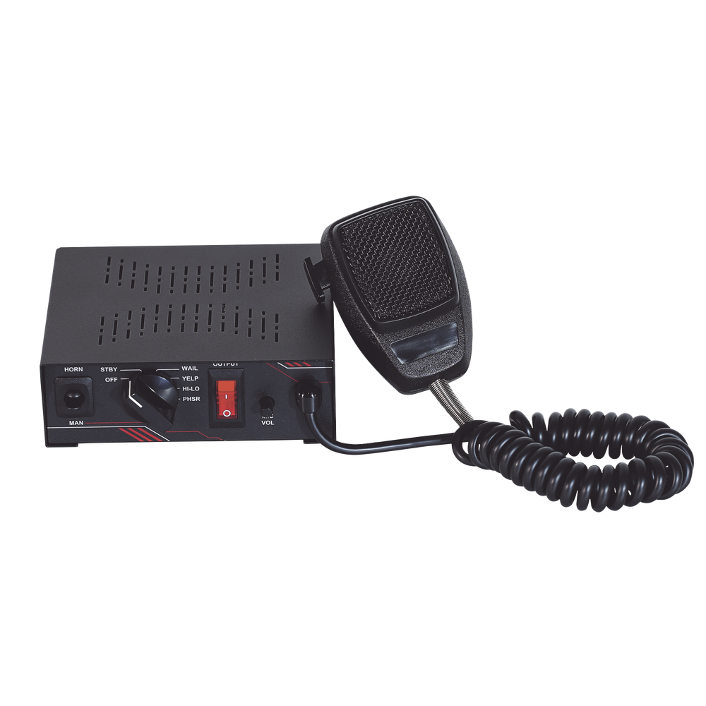 Sirena Vehicular de 100W de Potencia, Con Switch Giratorio de 6 posiciones y Micrófono Integrado de Uso Rudo - Imagen 4