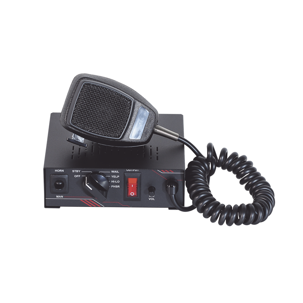 Sirena Vehicular de 100W de Potencia, Con Switch Giratorio de 6 posiciones y Micrófono Integrado de Uso Rudo - Imagen 5