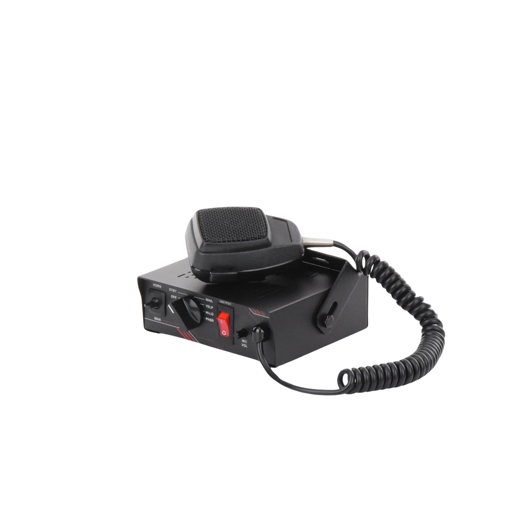 Sirena Vehicular de 100W de Potencia, Con Switch Giratorio de 6 posiciones y Micrófono Integrado de Uso Rudo - Imagen 8