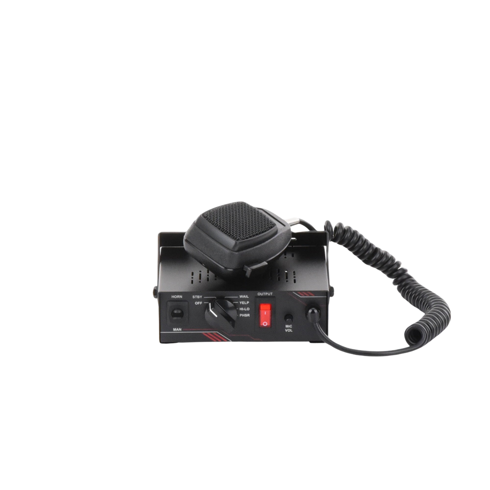 Sirena Vehicular de 100W de Potencia, Con Switch Giratorio de 6 posiciones y Micrófono Integrado de Uso Rudo - Imagen 9