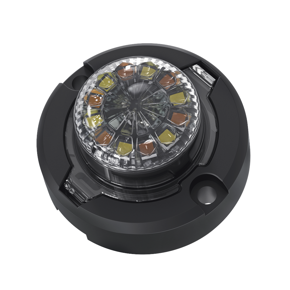 Estrobo Oculto de 12 LED, Brida negra, 12 Vcd, Clara, Lente transparente - Imagen 7