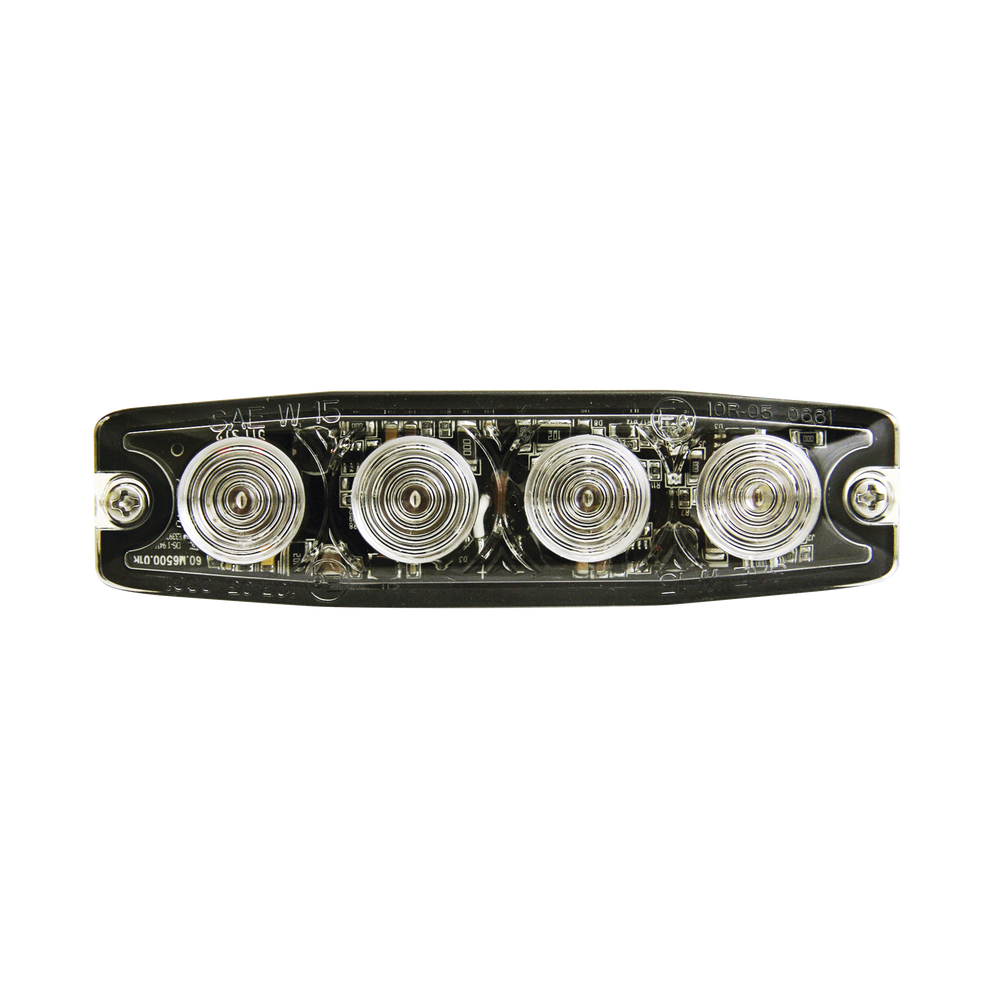 Luz Auxiliar de 4 LED, Ambar, Lente Transparente, SAE - Imagen 3