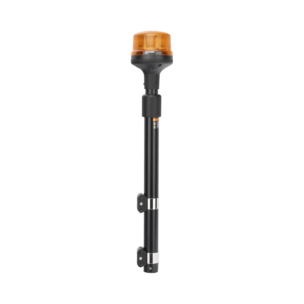 Luz Telescópica para Motocicletas de 8 LED, Ambar, Lente Ambar, SAE - Imagen 3