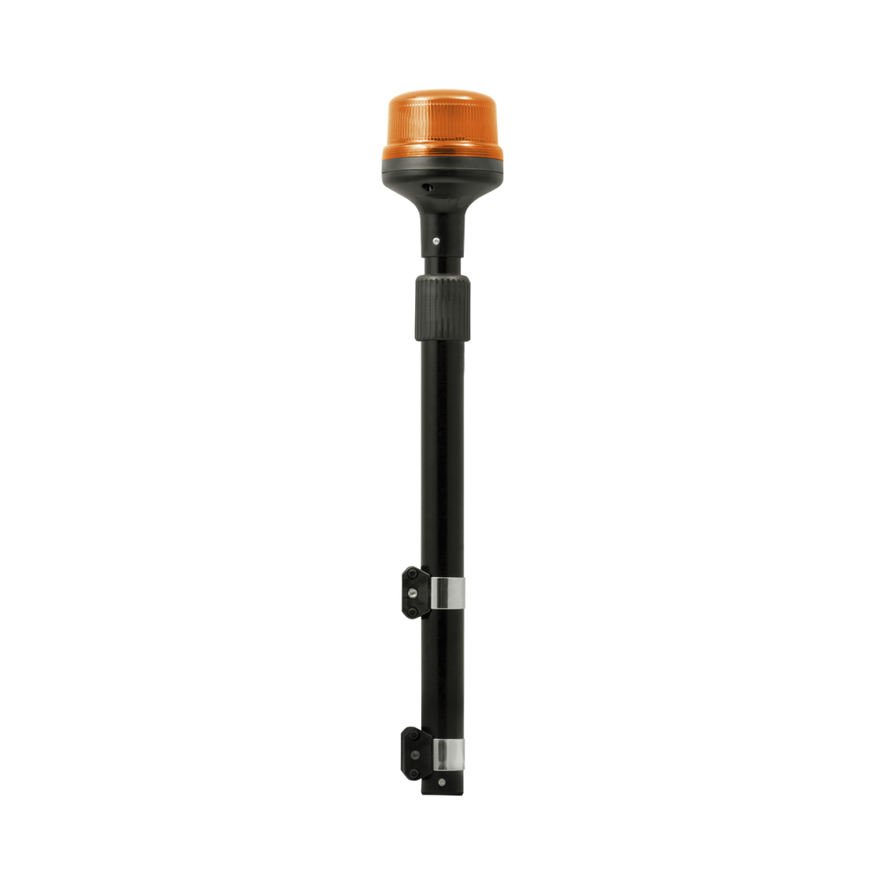 Luz Telescópica para Motocicletas de 8 LED, Ambar, Lente Ambar, SAE