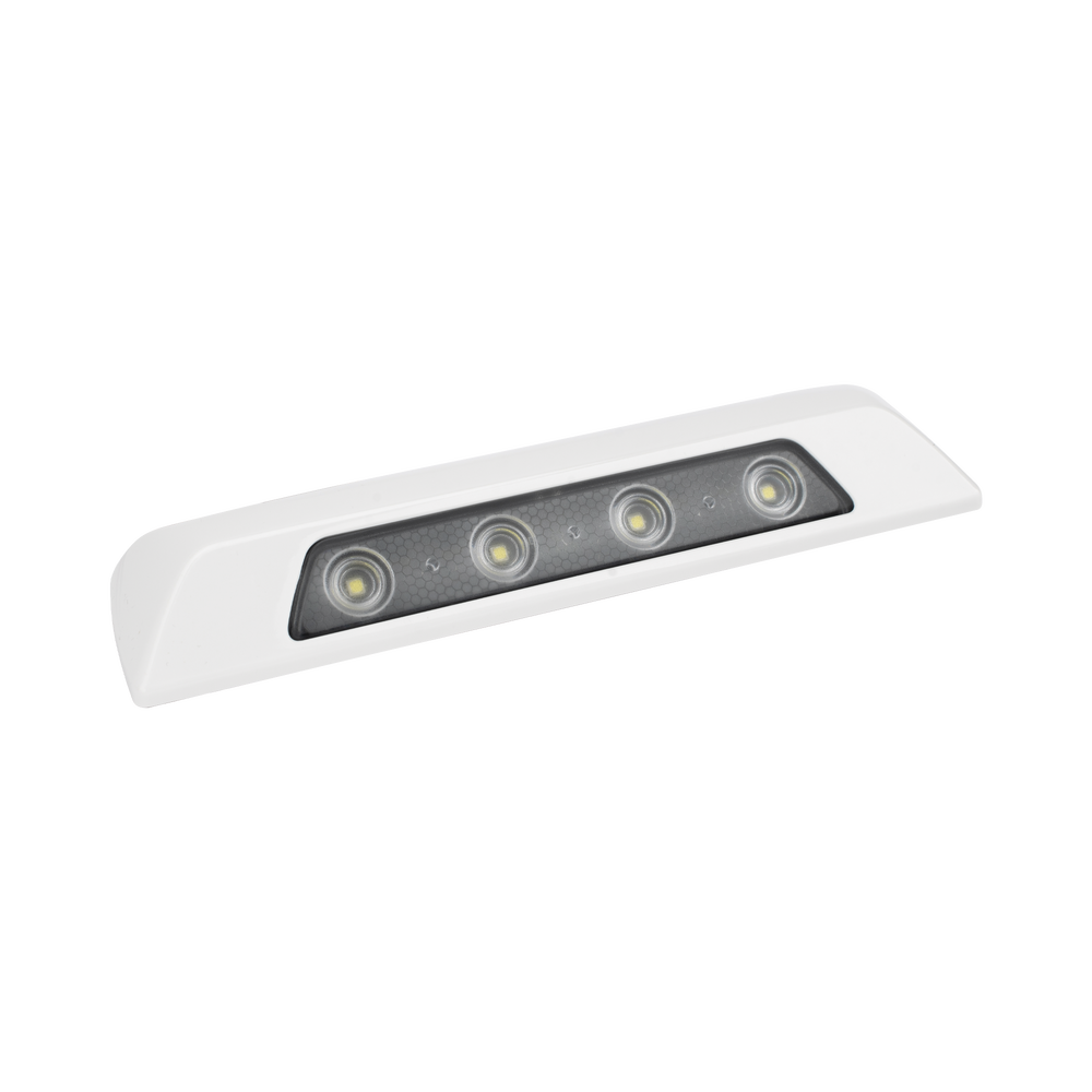 Luz Auxiliar de Escena de 4 LED, Blanco, Lente Transparente, Bisel Blanco - Imagen 3