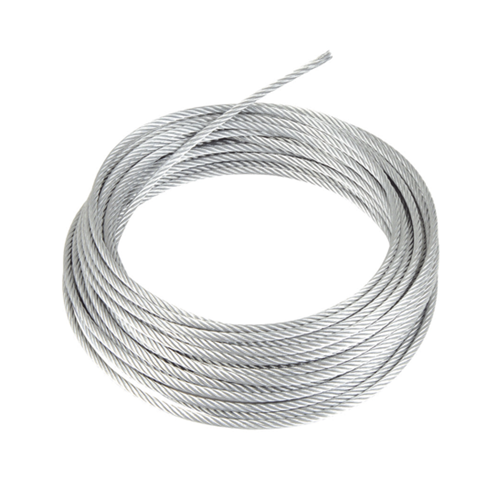 Rollo o carrete de 50 Metros de Retenida de 1/8" de Alta Resistencia, Galvanizado clase A.