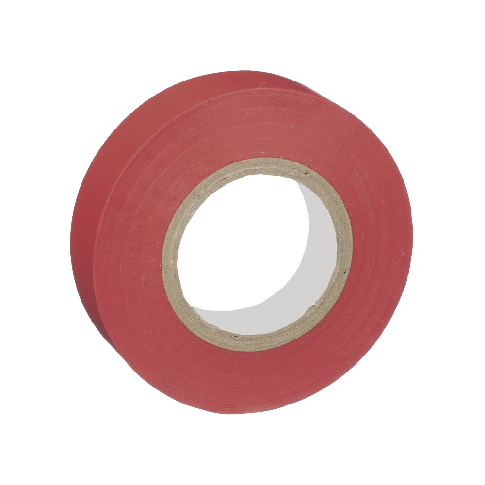 Cinta Eléctrica STRONGHOLD para Aislar, de PVC, Uso General Reparación y Mantenimiento, Grosor de 0.18mm (7 mil), Ancho de 19mm, y 20.12m de Largo, Color Rojo - Imagen 3