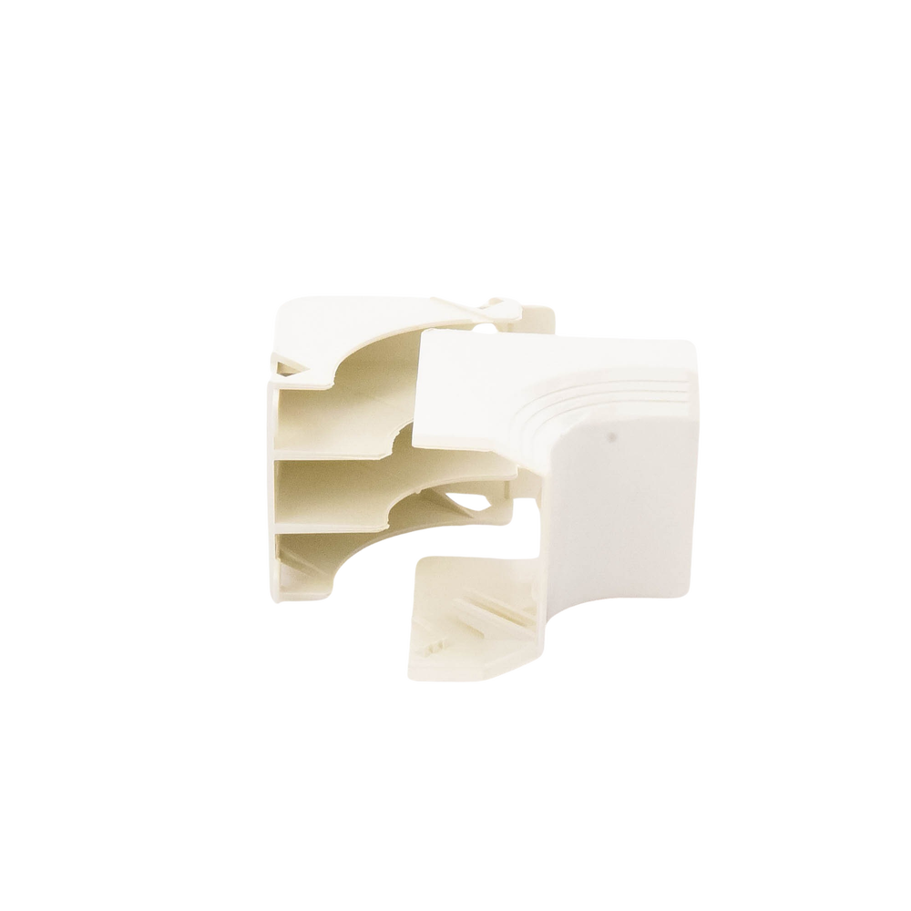 Esquinero interior, para uso con canaleta T45, Material PVC Rígido, Color Blanco Mate - Imagen 2