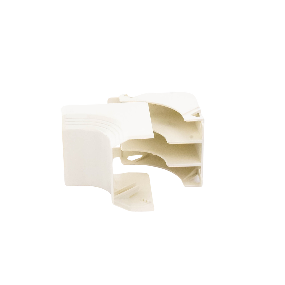 Esquinero interior, para uso con canaleta T45, Material PVC Rígido, Color Blanco Mate - Imagen 4